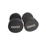 8kg dumbbells (rubber coated)