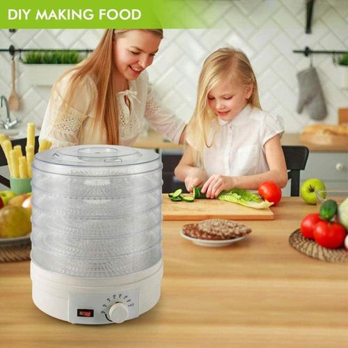 General Electric food dehydrator, 5-tier fruit dryer, beef jerky dryer with adjustable thermostat