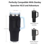 Water Bottle Carrier Bag Compatible With Stanley 40oz Tumbler (black)