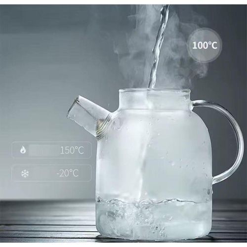 Heat Resistant Glass Teapot with Stainless Infuser For Coffee, Black Tea, Fruit Juice