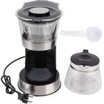 WINNING STAR Coffee Maker Machine with Filter 1.2L Glass Coffee Pot/ Water Tank Non-Stick Coated Hot Plate Warm Keeping/ Automatic Pause Function 1.1m Copper Charging Cable VDE Plug