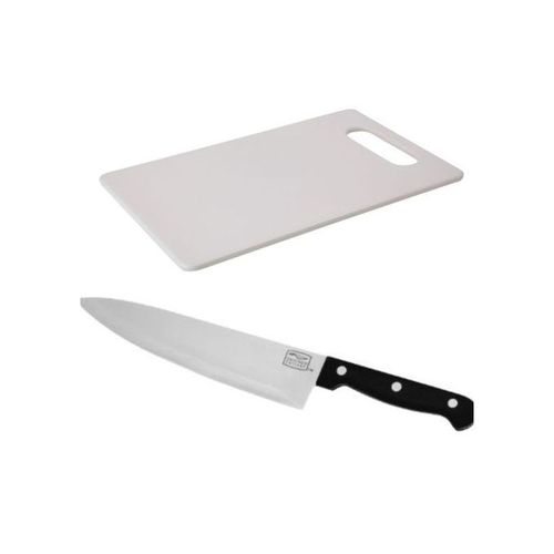 Chopping Board + 8 Inches Kitchen Knife + FREE Peeler