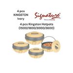 Signature 4 Pcs Kingston Hotpots  (1500/1800/3000/3600ml)