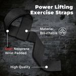 Flushrenic weightlifting,Lifting Wrist Straps, , Deadlift Straps with Padded Neoprene for Power Lifting, Bodybuilding, Gym Workout, Strength Training &amp; Fitness Workout, Resistance