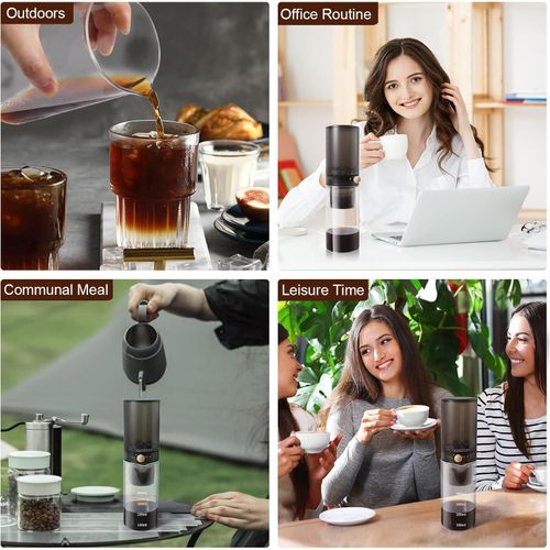 Cold brew coffee machine, drip-type cold drip iced coffee espresso brewer, adjustable water flow