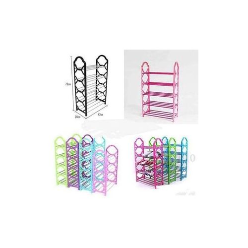 Nunix 5 Layer Portable Shoe Rack Blue
