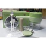 Electric Handheld Cooking Hammer Vegetable Cutter Set Electric Food Chopper Multifunction Vegetable Fruit Slicer