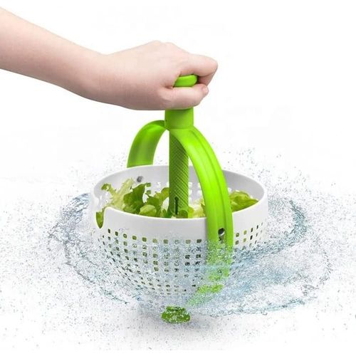 Salad Spin Dryer Kitchen Vegetable Washer Centrifugal Drain Basket