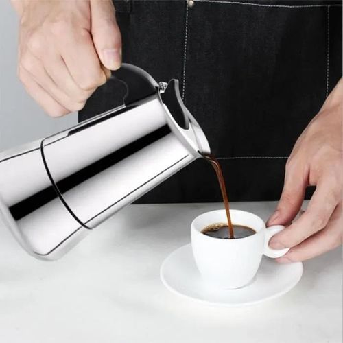 600ml Stainless Steel Filter Stovetop Coffee Maker
