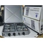 Nunix Top Table 4 Burner Cooker 3 Gas + 1 Electric Hot Plate