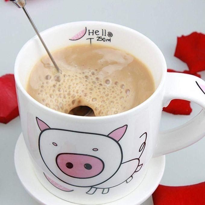 Hot Sale Mini Electric Whisk Mixer Stirrer Milk Frother/ Egg Beater, Mini Electric Whisk Mixer Stirrer Stainless Steel Stem Egg Beater For Coffee, (battery not included)MULTICOLOR
