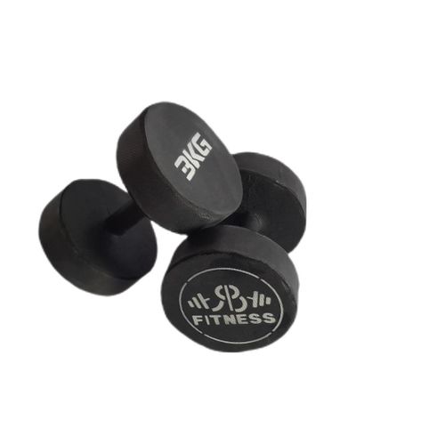 3kg dumbbells (rubber coated)