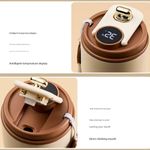 Smart temperature display insulated coffee cup
