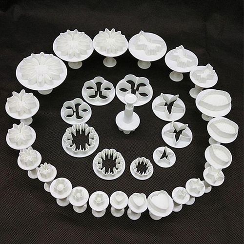 33pcs bake tool flower plunger fondant mold cutter