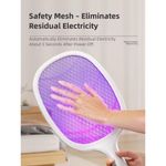 addigoes 2-in-1 Electric Mosquito Swatter &amp; Lamp – Rechargeable Insect Repellent with Triple Safety Mesh, LED Indicator, Anti-Shock Design for Night Use