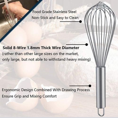 Pureliving Stainless Steel Whisk Set-3PCS