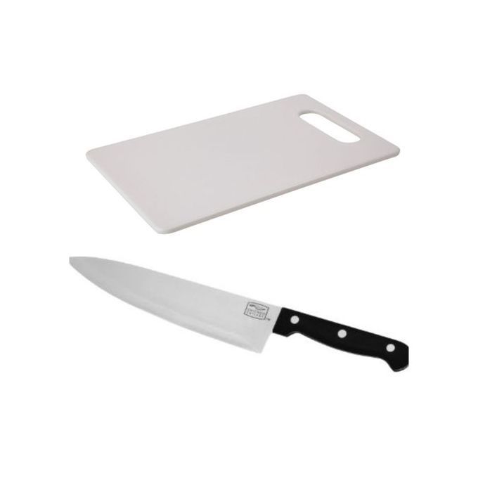 Chopping Board + 8 Inches Kitchen Knife + FREE Peeler