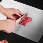 2 stainless steel cutting boards, high quality double sided cutting board