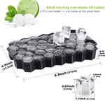 Small Silicone Ice Cube Tray With Removable Lid