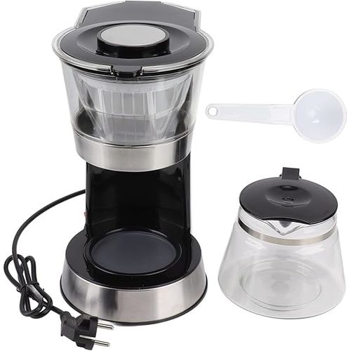 WINNING STAR Coffee Maker Machine with Filter 1.2L Glass Coffee Pot/ Water Tank Non-Stick Coated Hot Plate Warm Keeping/ Automatic Pause Function 1.1m Copper Charging Cable VDE Plug