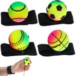 4pcs wrist elastic ball, wrist rebound ball, wrist exerciser