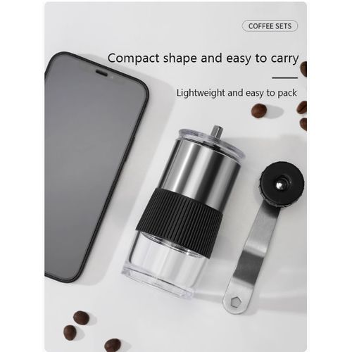 Manual Coffee Bean Grinder - Conical Burr Coffee Grinder With Hand Crank