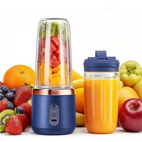 Portable USB Personal Mini Juicer Cup Handheld Travel Blender Single Double Cups for Water Bottles