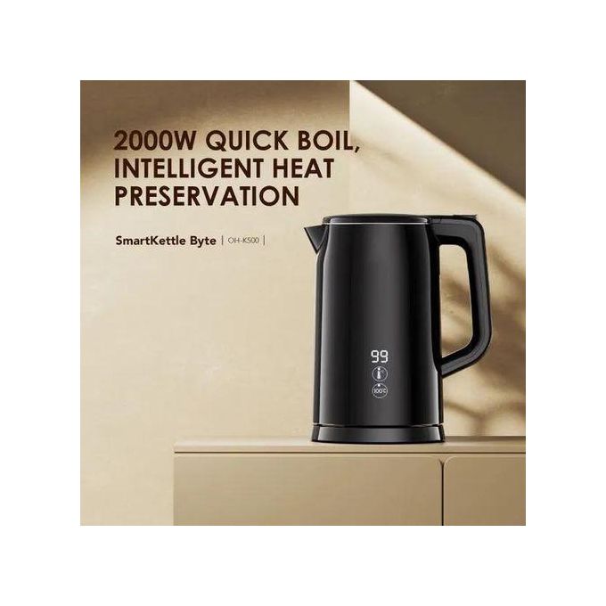 Oraimo Smart Kettle Byte OH-K500 2000W 304 Stainless Steel Electric Kettle