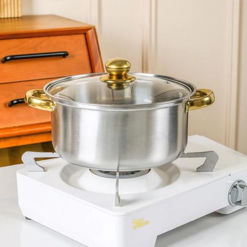10pcs Stainless Steel Pots and Pans Sets for Kitchen