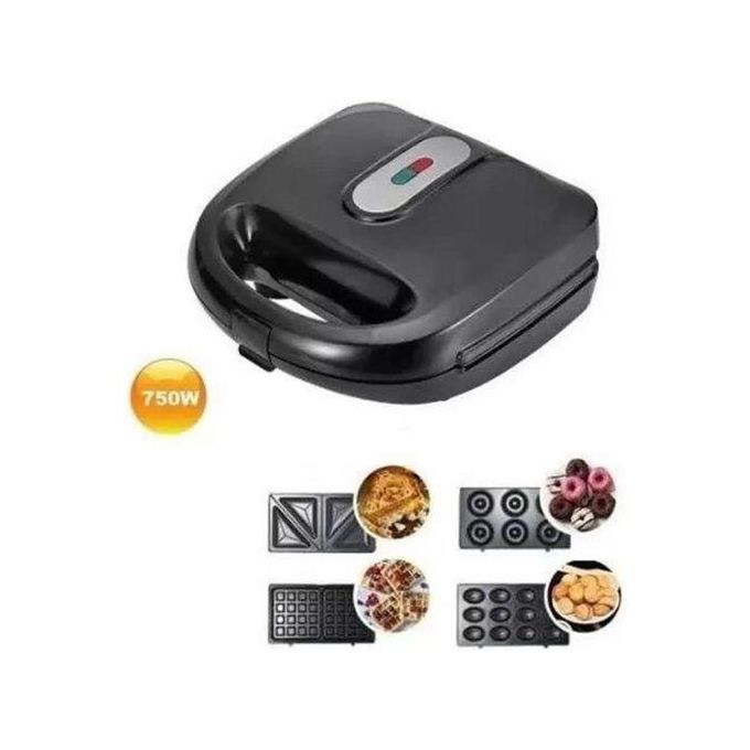 Sokany 4 In 1 Electric Sandwich Maker, Donut, Grill And Waffle Removable Non-Stick Plates- For Bread Toaster, Donuts, Waffles, Grilled Cheese, Tuna Melts, Burgers, Steaks And Snacks