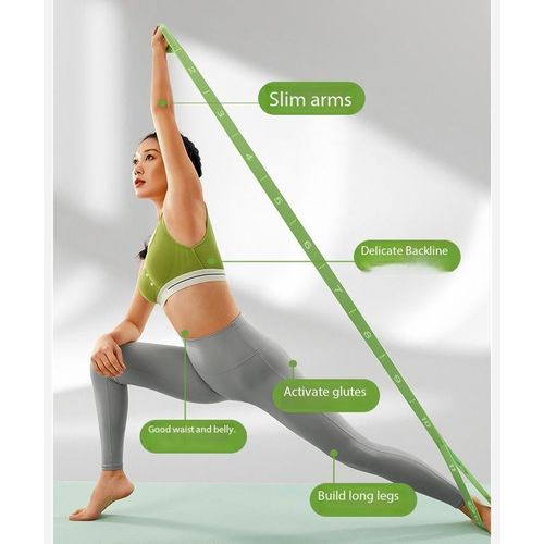 Pilates Yoga Stretch Resistance Elastic Bands for Exercise Fitness Gym Home Workout Physical Therapy