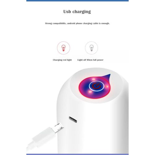 800MAH Rechargeable Automatic Water Dispenser Pump– Convenient &amp; Portable Electric Bottle Pump for Home, Office, and Outdoor Use