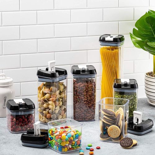 7 PCS Boîte Alimentaire Scellée, Pot De Stockage De Céréales Et De Produits Secs, Conteneur De Cuisine, Boîte De Rangement