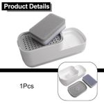 Effortless For Kitchen Cleanup 2 in 1 Soap Dispenser and Sponge Holder for Easy Access (White)