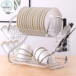 RahaLife 18inch Stainless Steel Dish Rack-2 Tier