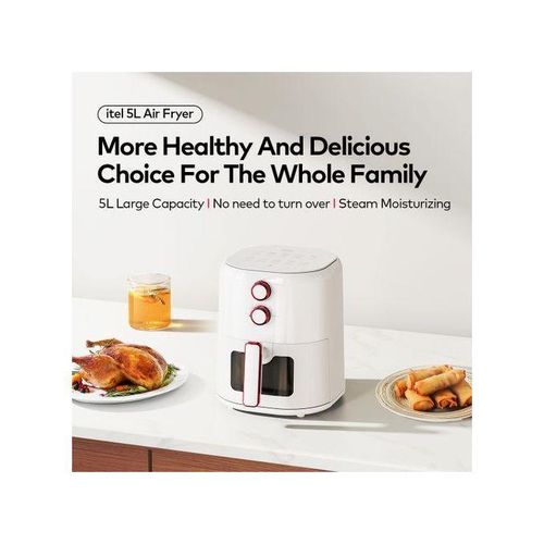 Itel 5L Multi-functional Digital Air Fryer, 1500W, Upgraded Steam Humidification Technology - Blue