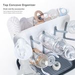 Baby Bottle Drain Rack--Gray