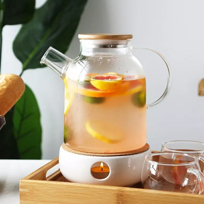 Glass Teapot With Infuser, Kettle For Stove Top, Clear Tea