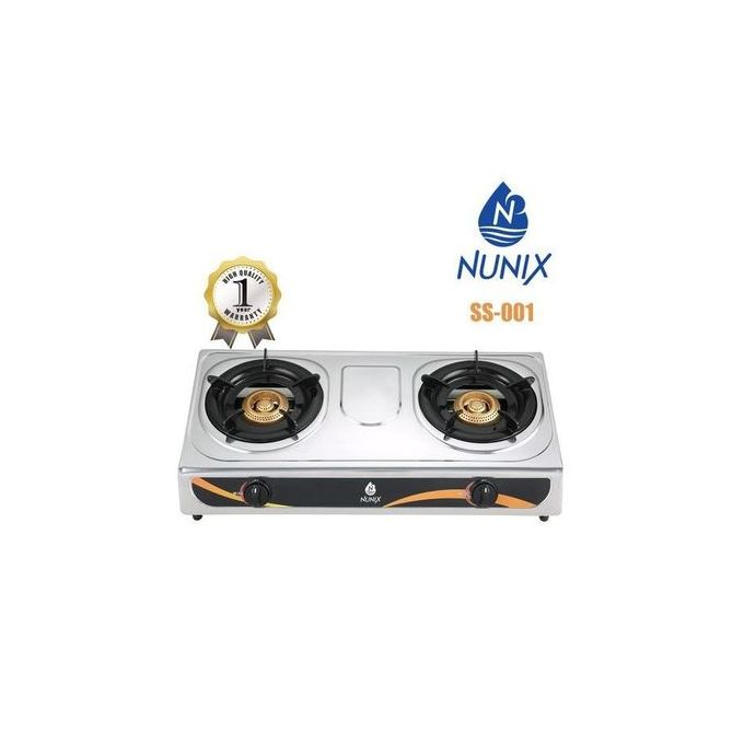 Nunix Table Top Gas Cooker Stainless Steel