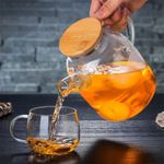 Glass Teapot Kettle 1ltr