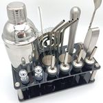 20pcs/set Cocktail Set Boston Shaker Stainless Steel
