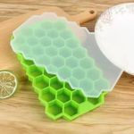 37 Grids Honeycomb Silicon Ice Cube Maker Tray Stackable Silicone Flexible Mold Freezer Gridding Easy Release Reusable mold