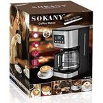Sokany Digital Coffee Maker – Anti Dripping Function, Permanent Filter With Handle, Detachable And Washable Drip Tray