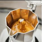 Coffee Maker Pot Stainless Steel 600ml Durable Portable Coffee Brewing Pot for Home, Office, Travel, Easy Pour Spout &amp; Heat-Resistant Handle