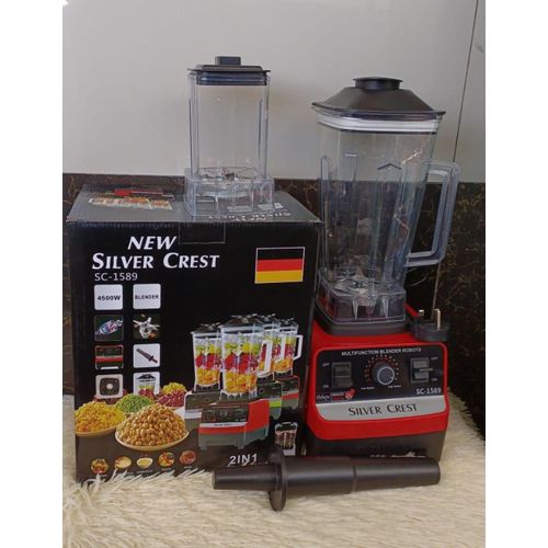 4500W Heavy Duty Commercial Grade Blender Multifunctional 2-in-1 Juicer Mixer With 2 Jars