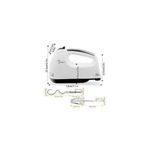 ElectroMate 260W Electric Hand Mixer – 7-Speed Egg Beater &amp; Whisk for Dough, Cream, Cake