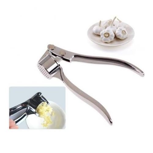 Stainless steel garlic crusher