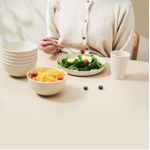 Unbreakable 18 Piece Wheat Dinner Set - Beige