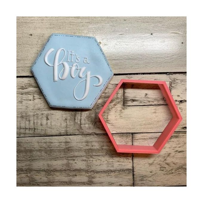 Hexagon Plastic Cookie Cutter
