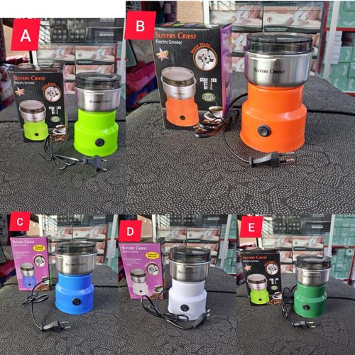 Silver Crest Electric Coffee &amp; Spice Grinder - Stainless Steel Dry Mill